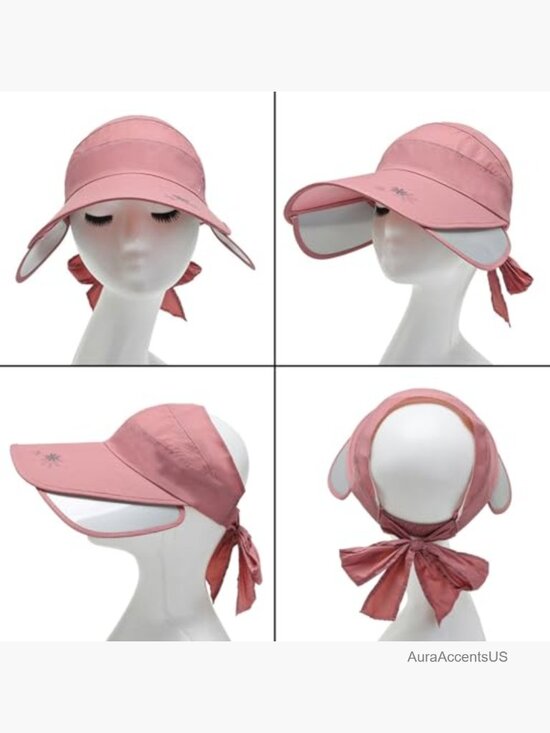 Wide Brim Visor Hat for Women Sun Protection Golf Tennis Outdoor main image 5